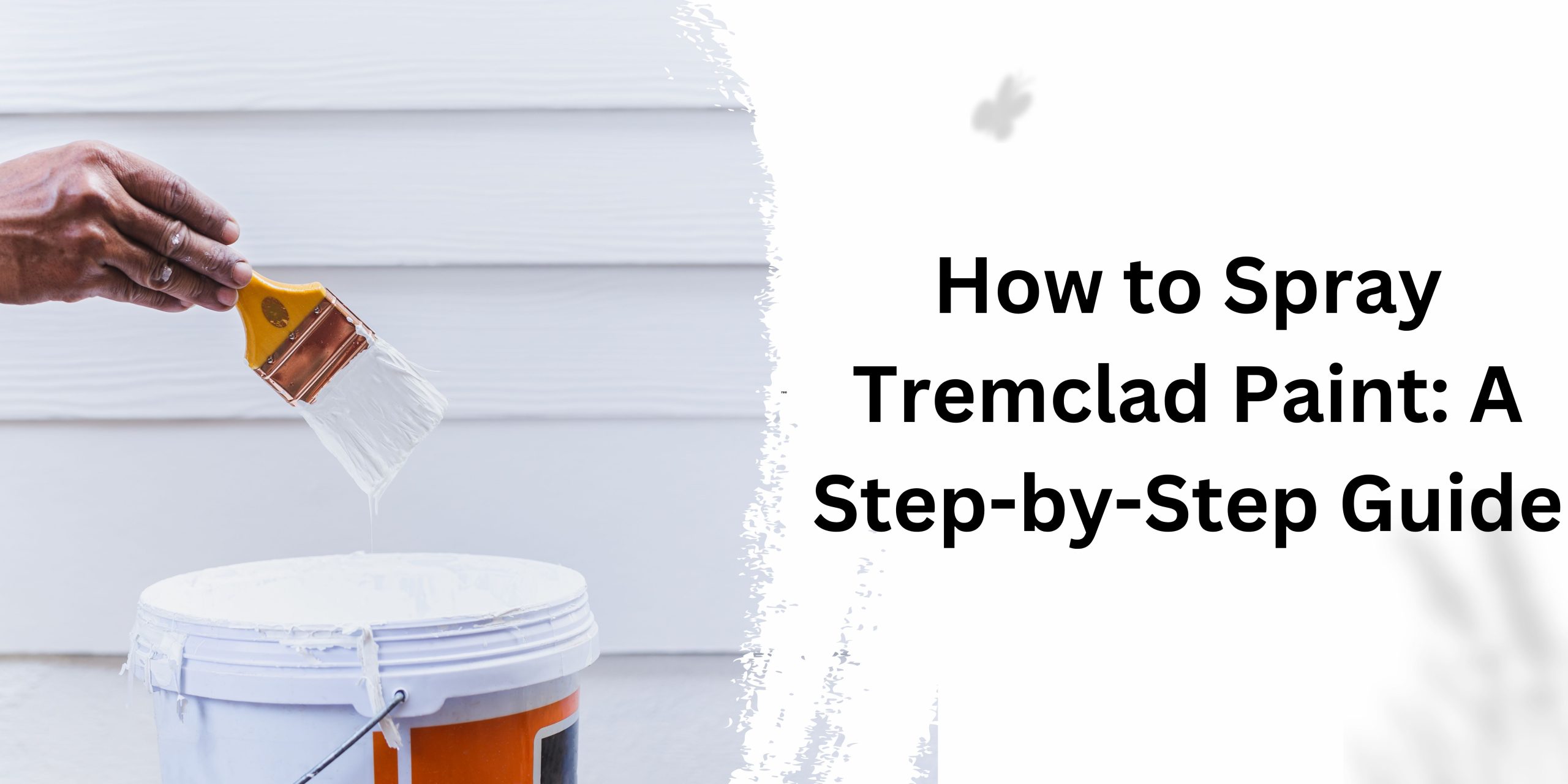 How to spray tremclad paint with instruction - Sprayer paint