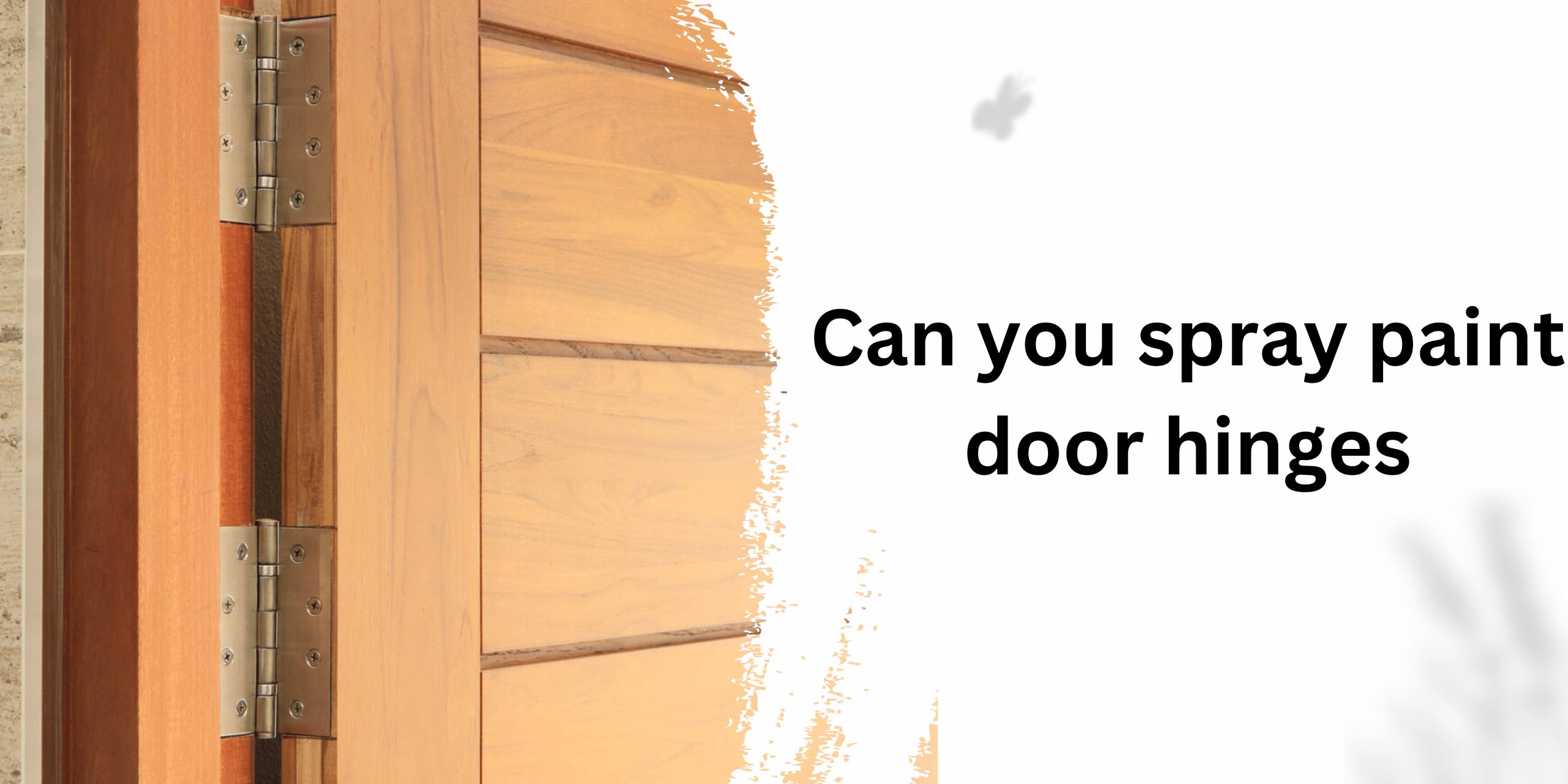 Can you spray paint door hinges